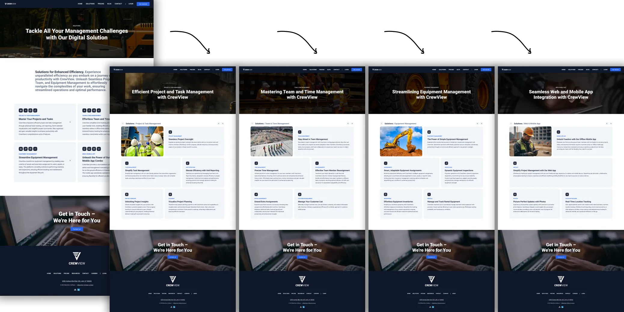 CrewView Marketing Site design, image 04