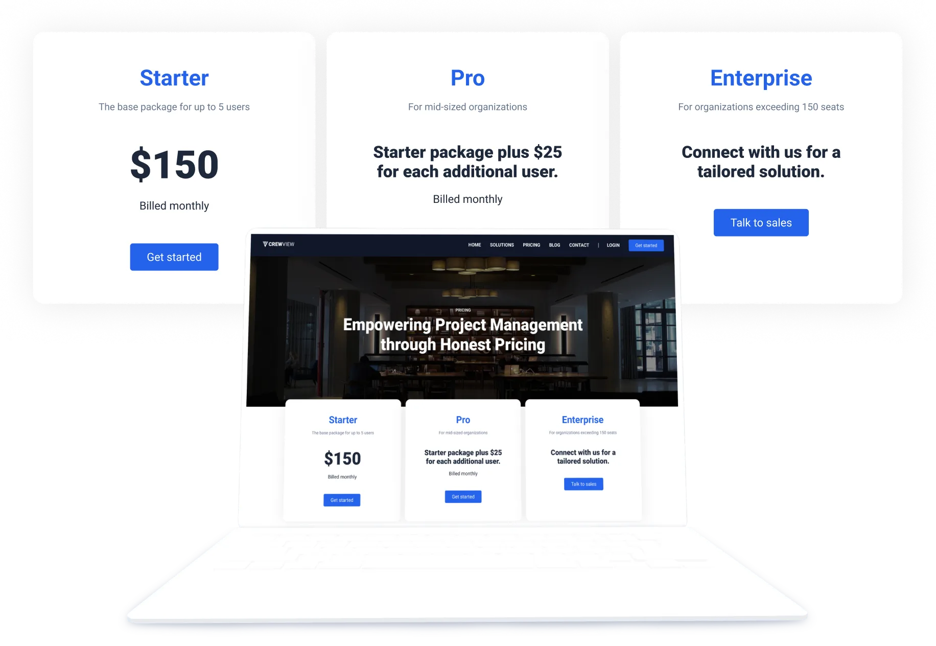 CrewView Marketing Site design, image 05