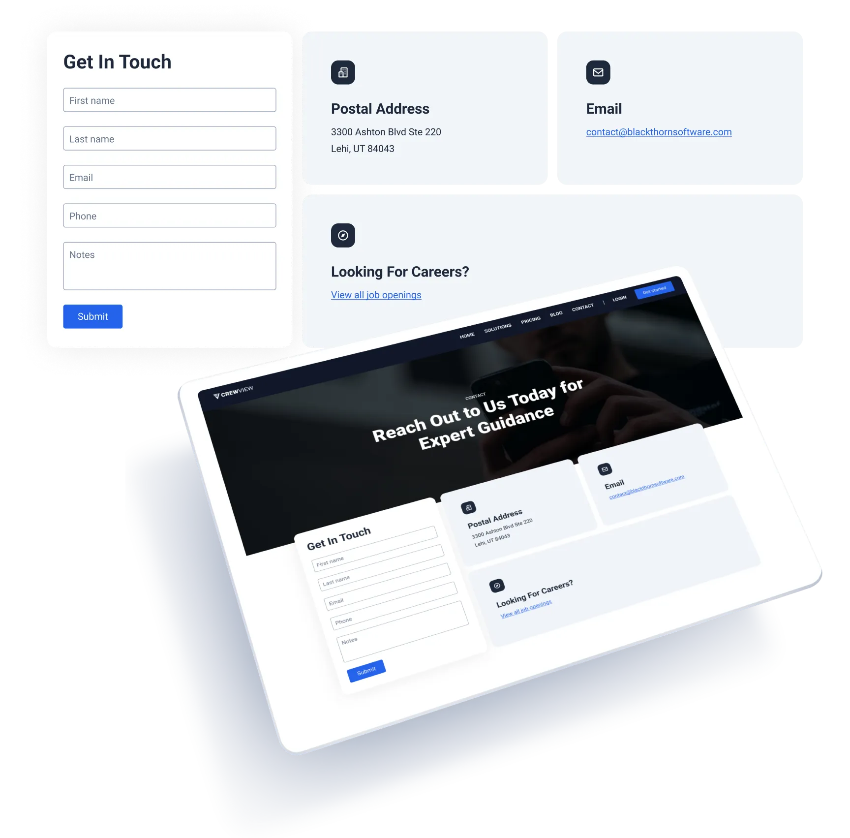 CrewView Marketing Site design, image 07